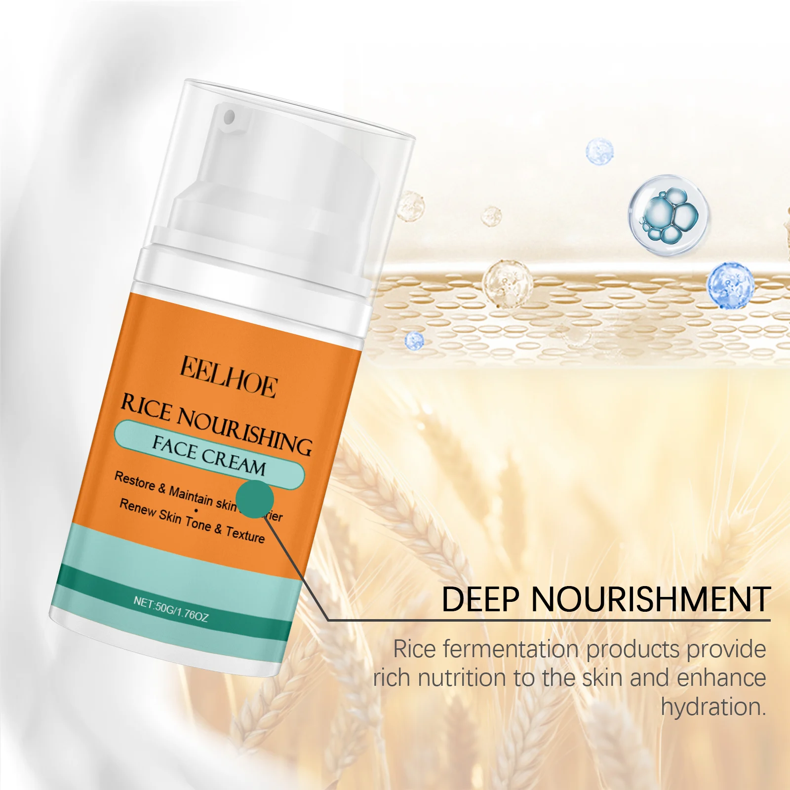 Rice Nourishing Face Cream 50g with Ceramide & Vitamin E for Moisture Barrier Support 8 rice nourishing face cream 50g ee a05 0714 04 desc 8